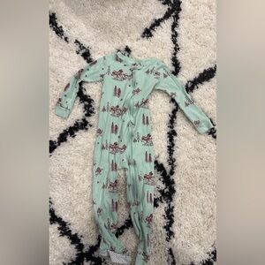 Disney Mickey and Minnie Mouse Winter Sleigh Ride Footie Pajamas-3T